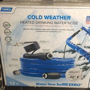 Cold weather heated drinking hose 12ft